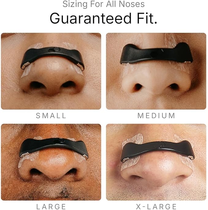 Intake Breathing Nasal Strip Starter Kit (15 Count, Black) - Boost Oxygen Intake, Reduce Snoring, Improve Sleep Quality - Sweat Resistant, Skin Safe Nasal Strips - Extra Strength Snoring Solution-FlexoryFit
