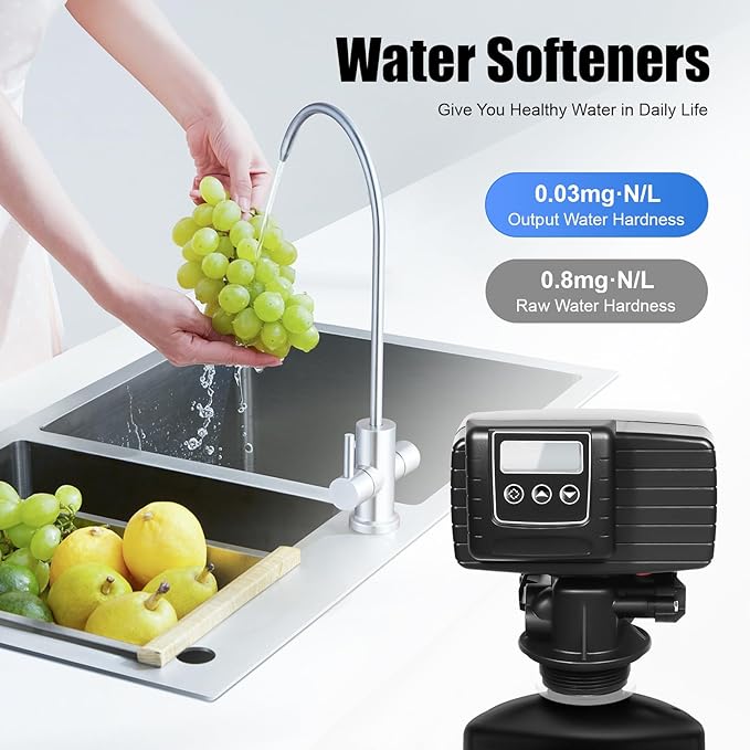 Water Softener Valve, 5600xstst Time type Digital Control Valve Water Softener Control Valve Filter Control Head 110V 3W Automatic Operating Meter Filter For Softening And Purifying Water