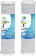 CFS – 2 Pack Water Filter Cartridges Compatible with FXSVC, D-250A, P-250 and P-250A Models – Remove Bad Taste & Odor – Whole House Replacement Water Filter Cartridge – 1 Micron – 10" x 2.5", White