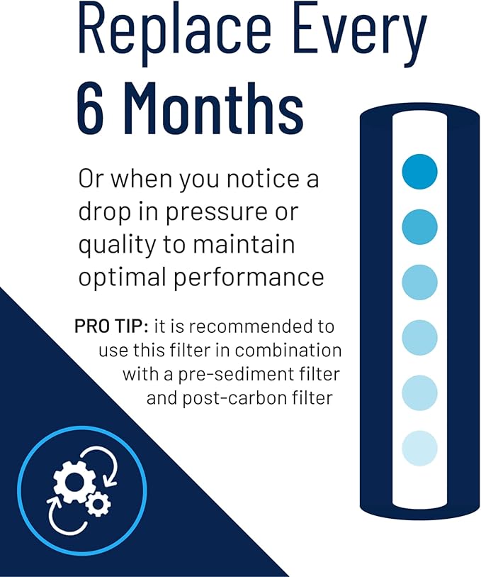 Pentair Pentek RFFE10-BB Big Blue Water Filter, 10-Inch, Whole House Radial Flow Iron Reduction Replacement Cartridge, 10" x 4.5"