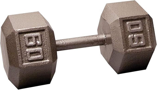 Body-Solid Cast Iron Hexagon Dumbbell, Hand Weights For Men and Women, Weight Dumbbells for Strength Training, Body Building Home Gym Training Gear-FlexoryFit