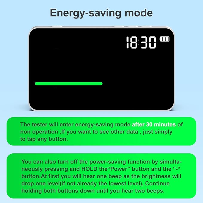 7-In-1 Indoor Air Quality Monitor Rechargeable Home CO2 Monitor,Temp, CO2, TVOC, HCHO,RH,Time, Date, LED Air Quality Tester Carbon Dioxide Detector For Office Hotel Real Time Desktop Air Quality Meter