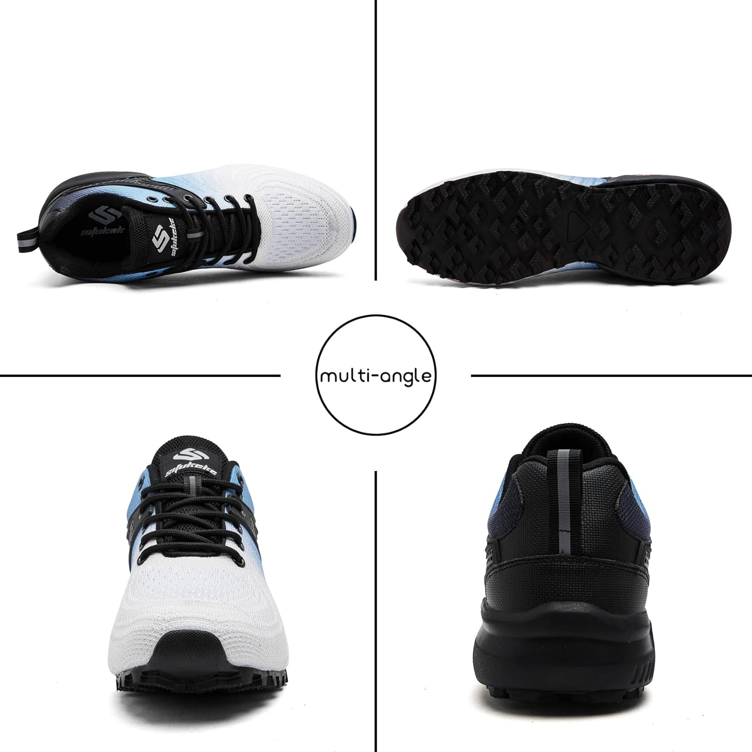 Men's Trail Running Shoes Lightweight Breathable Walking Hiking Sneakers Outdoor Athletic Tennis Cross Training Shoes