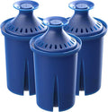 AQUA CREST Water Filter, Intended for Brita® Elite® Water Filter, Pitchers and Dispensers, Everyday, UltraMax, Metro+, XL and More, Lasts 6 Months, 3 Pack