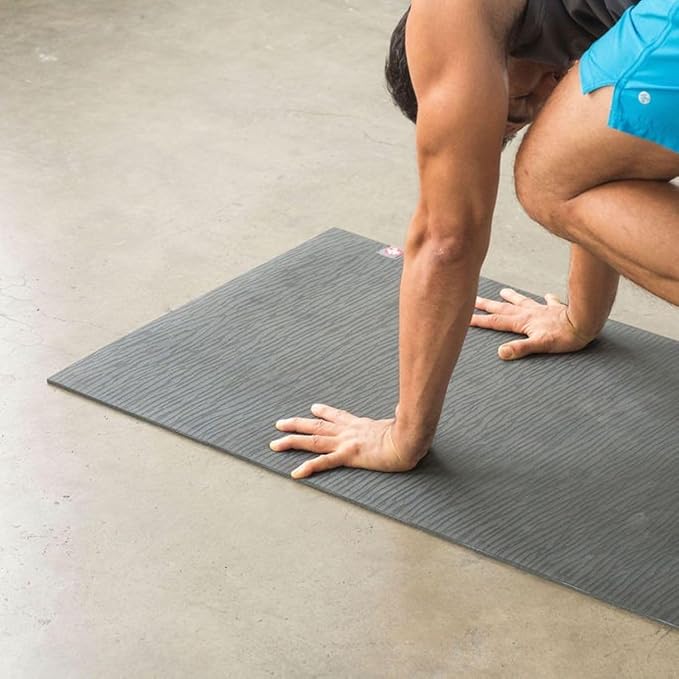 Manduka eKO SuperLite Yoga Mat - 1.5mm Natural Rubber | Foldable & Travel Friendly | Soft Textured Surface | Eco-friendly-FlexoryFit
