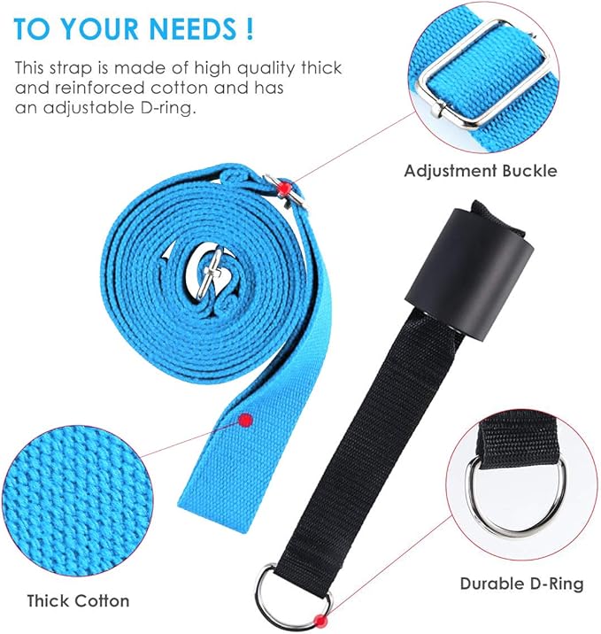 Leg Stretcher, Door Flexibility & Stretching Leg Strap - Great for Ballet Cheer Dance Gymnastics or Any Sport Leg Stretcher Door Flexibility Trainer Premium Stretching Equipment-FlexoryFit