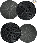 4 Pack Activated Carbon Range Hood Filter - Fits Hau-slane IN-R100SS-30/WM-530SS/WM-538SS/WM-590SS/WM-630SS/CFI001/CFI007-40% Faster Odor Reduction - No-Tool Snap Install
