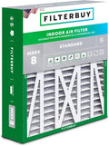 Filterbuy 20x23x5 Air Filter MERV 8 (MPR 700) Dust Defense (1-Pack), Pleated HVAC AC Furnace Filters for Bryant, Carrier, BDP, Day & Night, and Payne (Actual Size: 19.81 x 22.56 x 4.25)