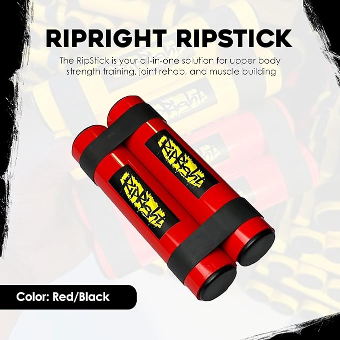 RipStick, Workout Equipment for Joint Rehab, Shoulder and Resistance Training, Muscle Building and Core Workout Equipment with 6 Adjustable Resistance Bands-FlexoryFit