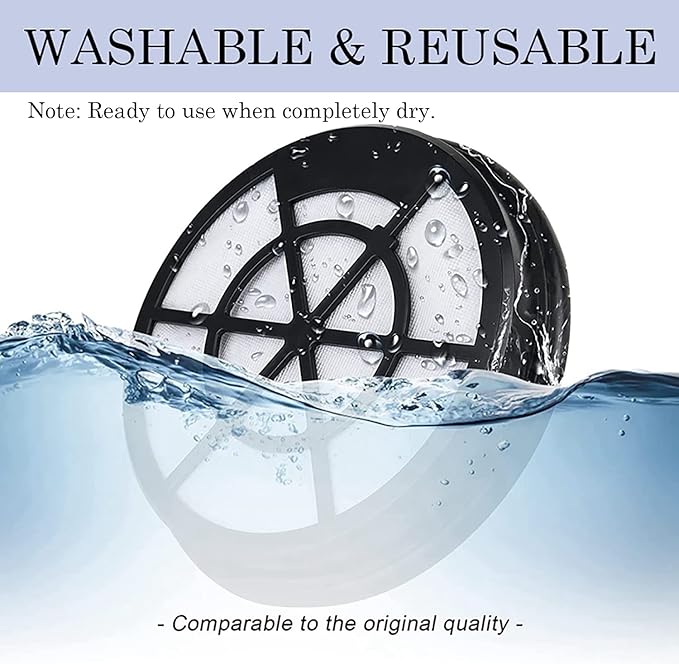 2 Pack Replacement HEPA Filters Compatible with Eureka Whirlwind NEN110A/NEN110B Bagless Canister Vacuum Cleaner Accessories