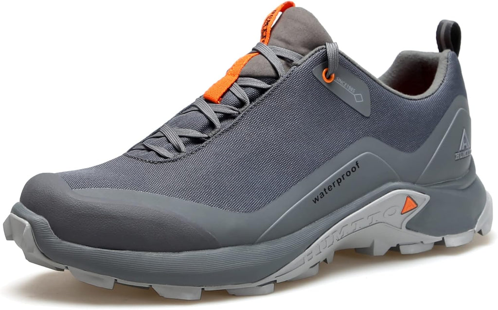 HUMTTO Men's All-Terrain Waterproof Hiking Shoes Lightweight Breathable Trekking Anti Slip Outdoor Trails Shoes