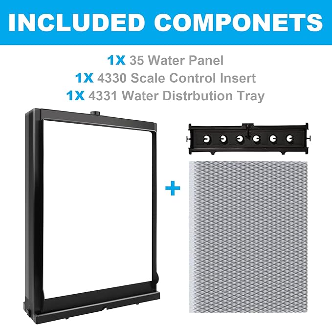 Humidifier Maintenance Kit 4839 Fits for Aprilaire No.35 Water Panel Humidifier Replacement Filter，Fits for Aprilaire Whole Home Humidifier Models: 600, 600A, 600M