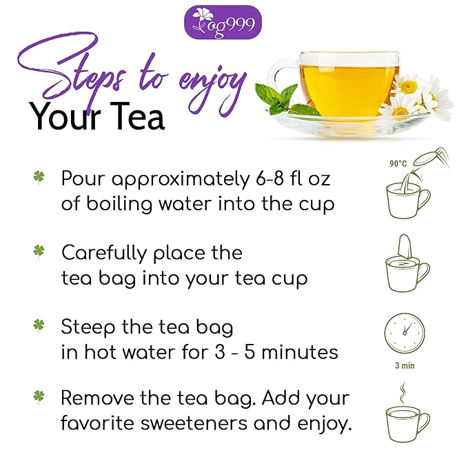 120 Lavender Flower Tea Bags, 100% Natural & Pure from Lavender Flowers. Loose Flower Lavender Herbal Tea. Lavender Flower Tea. No Sugar, No Caffeine, No Gluten, Vegan.-FlexoryFit