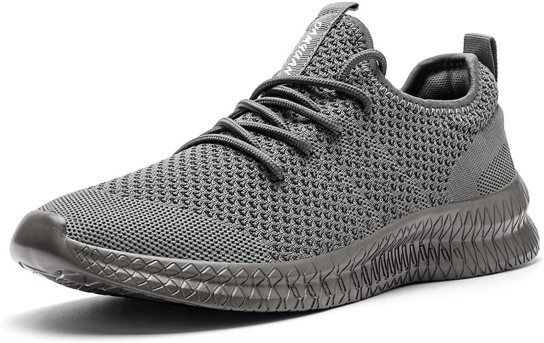 FUJEAK Men Running Shoes Men Casual Breathable Walking Shoes Sport Athletic Sneakers Gym Tennis Slip On Comfortable Lightweight Shoes