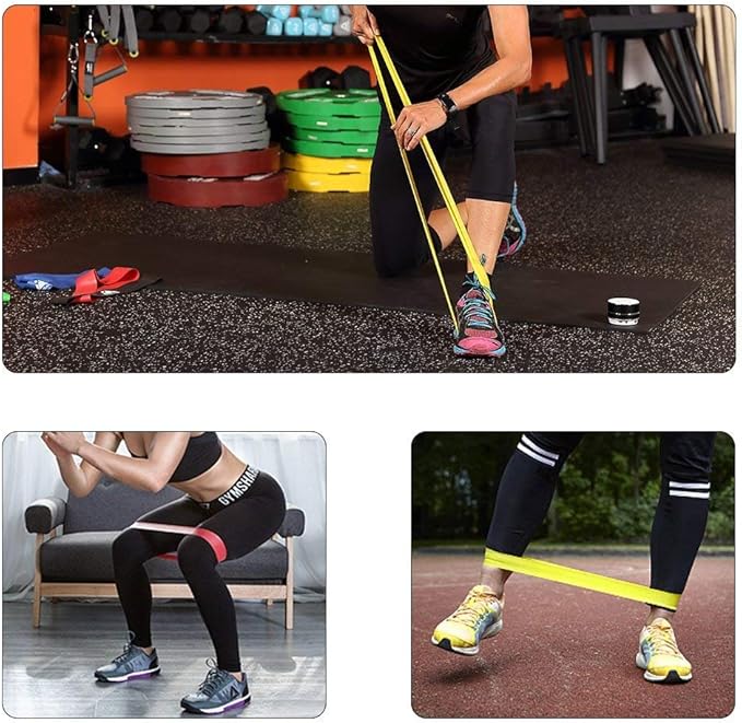 Resistance Bands Set, Workout Bands with Handles, Door Anchor, Ankle Straps and Carry Bag, Exercise Bands for Shape Body and Home Workouts-FlexoryFit