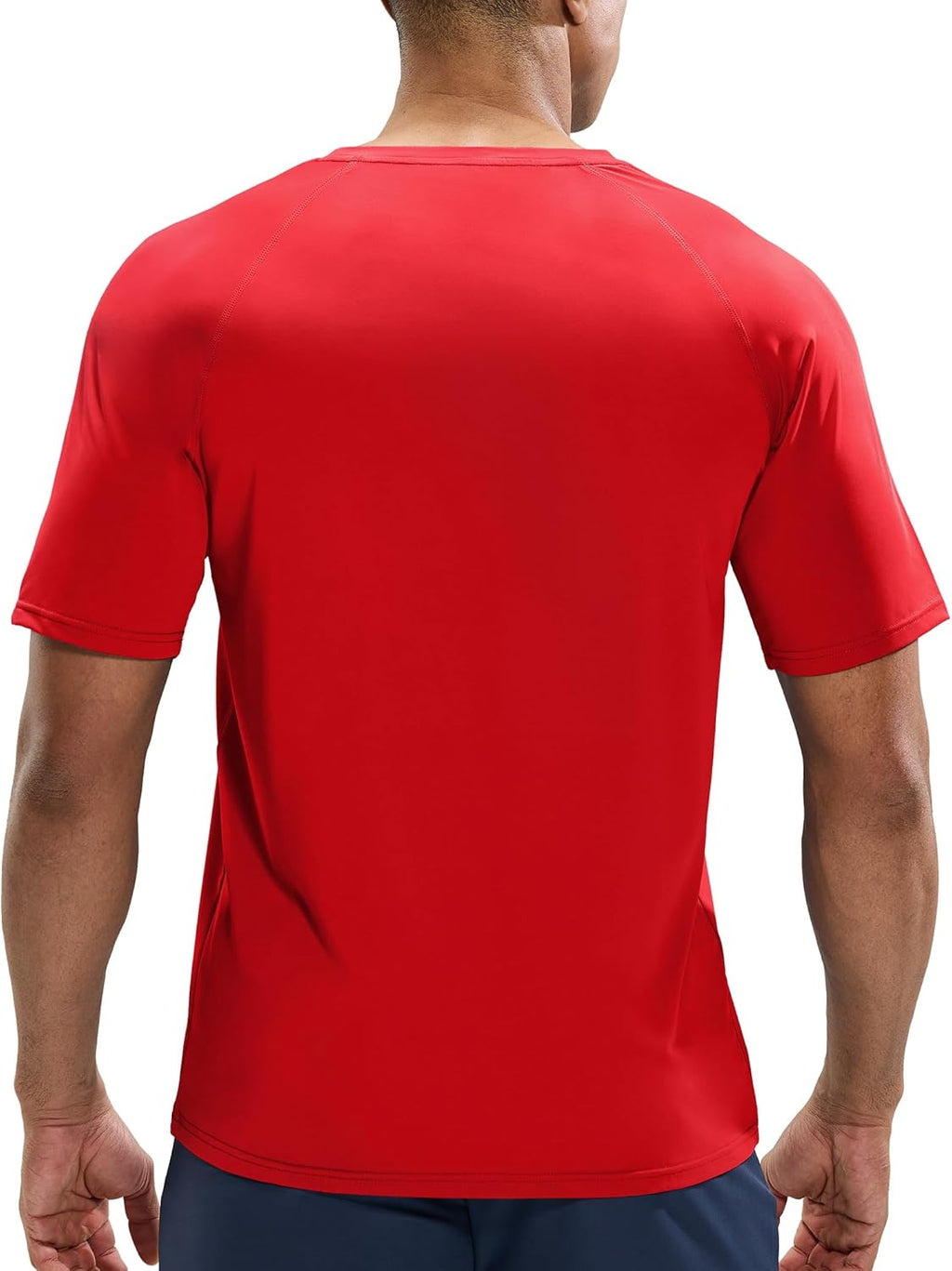 MIER Men's Dry Fit Workout T-Shirts Athletic Running Tee Short Sleeve Crew Neck Gym Tops, Polyester, Moisture Wicking