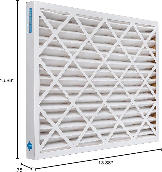 Aerostar 14x24x2 MERV 11, Pleated Air Filter, 14x24x2, Box of 4, Made in the USA