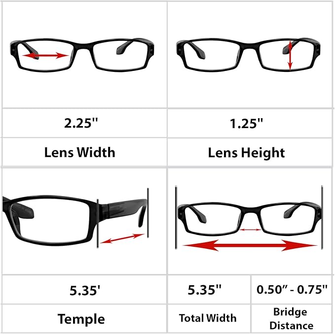 TruVision Readers Reading Glasses, Comfort Spring Hinges - Image 3