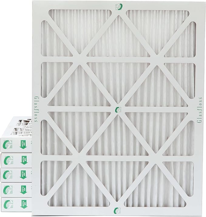 Glasfloss 18x24x2 MERV 10 (FPR 5-6) 2" Inch Pleated Air Filters Box of 6. Actual Size: 17-1/2 x 23-1/2 x 1-3/4