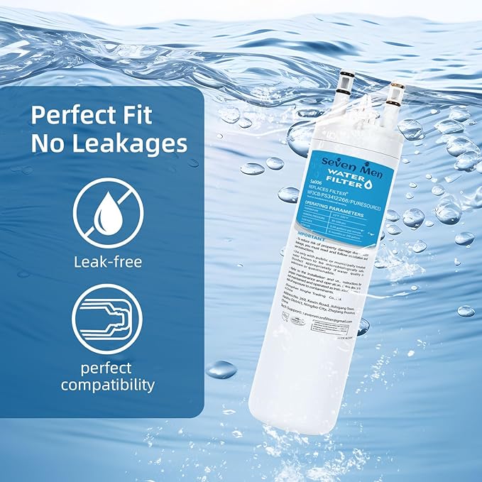WF3CB Water Filter Replacement, Compatible with Frigidaire WF3CB, Pure Source 3, 706465, 242069601, 242086201, WF425 (4 Pack)
