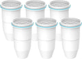 AQUA CREST Multiple-Stage Water Filters, Compatible with ZeroWater® Pitcher and Dispenser, Reduces Chlorine, PFOA/PFOS, Taste and Odor, TDS and More, 6 Pack
