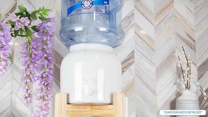 New Wave Enviro Porcelain Water Dispenser, Classic White