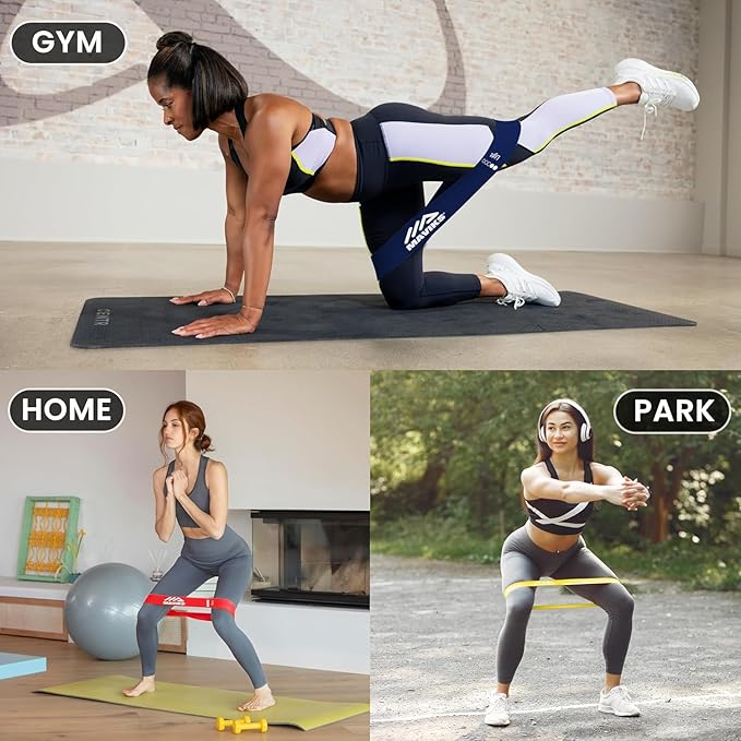 Exercise Resistance Bands for Working Out Set of 5 for Women and Men, Stretch Bands for Exercise, Physical Therapy, Arms Legs Workout, Stretching, Home Fitness-FlexoryFit