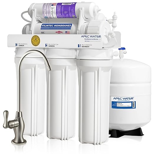 APEC Water RO-PH90, 6-Stage Alkaline Under Sink Reverse Osmosis Water Filter by APECWaterSystems