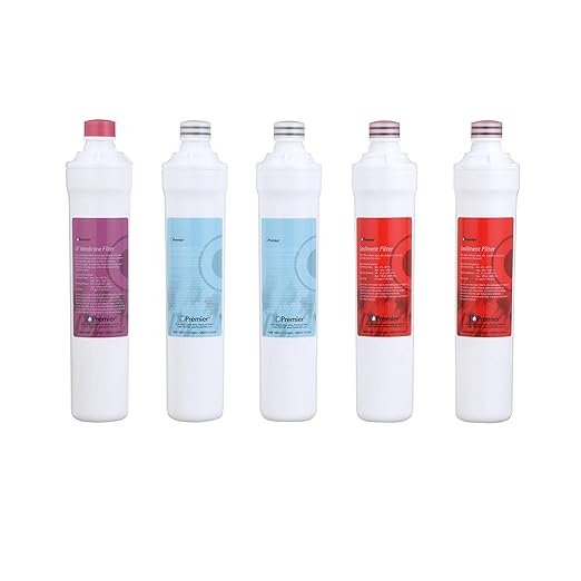 Watts Premier Annual Pure UF-3 5-Pack Filter Kit for 3-Stage Ultra Filtration and RO Pure Reverse Osmosis System, Push Button, 2 Sediment Filters, 2 LVOC Carbon Filters, UF Membrane, WQA Certified
