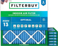Filterbuy 18x18x1 Air Filter MERV 13 Optimal Smoke & Allergy Defense, by Filterbuy