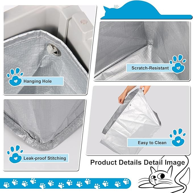 Liner F Compatible with Modkat Flip Litter Box - Reusable Liners for Flip Litter Box - Liner F for Cat Litter Box (2 Pack)
