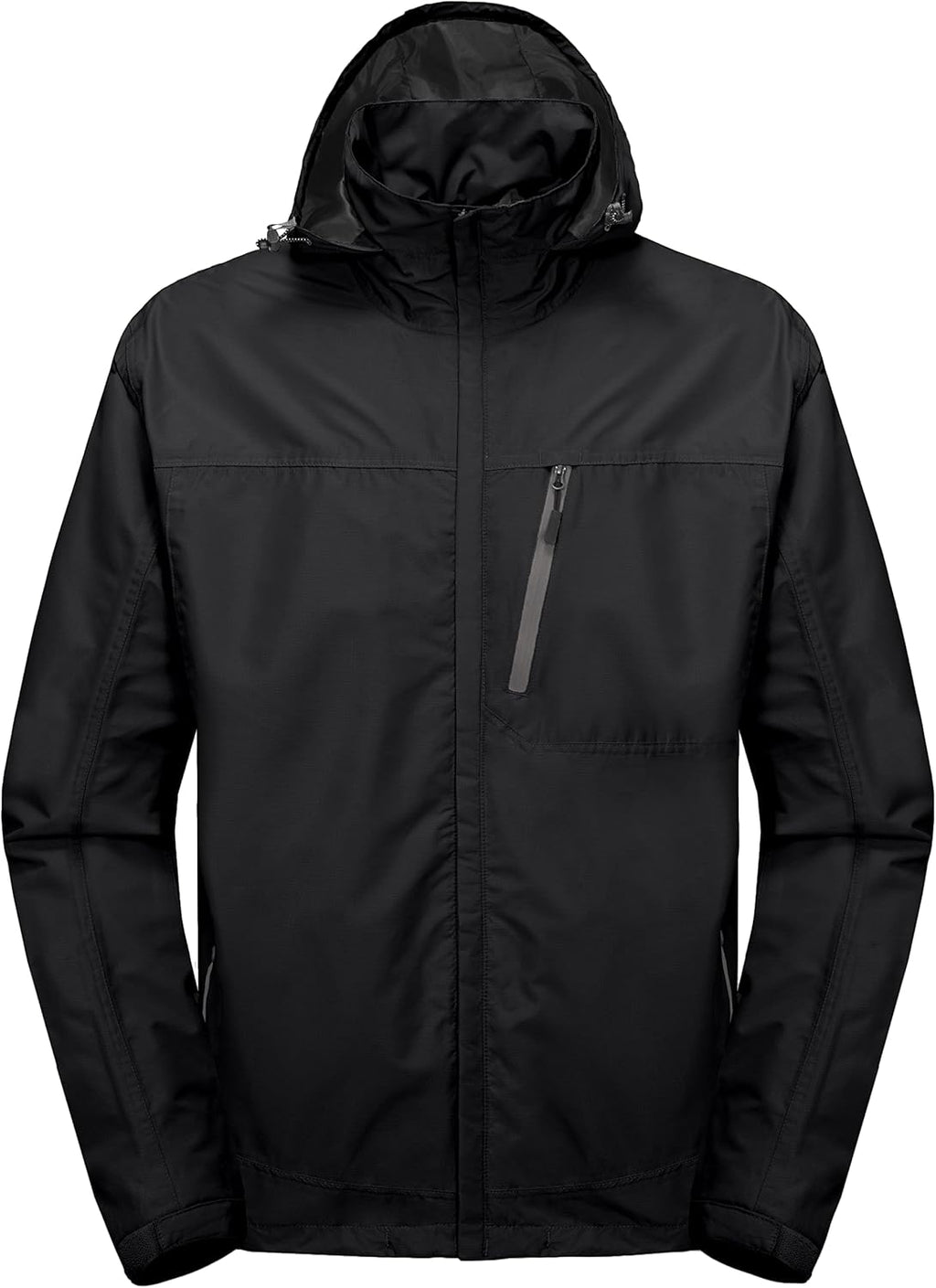 Little Donkey Andy Men's Waterproof Rain Jacket Outdoor Lightweight Hooded Raincoat for Hiking Golf Travel Fishing