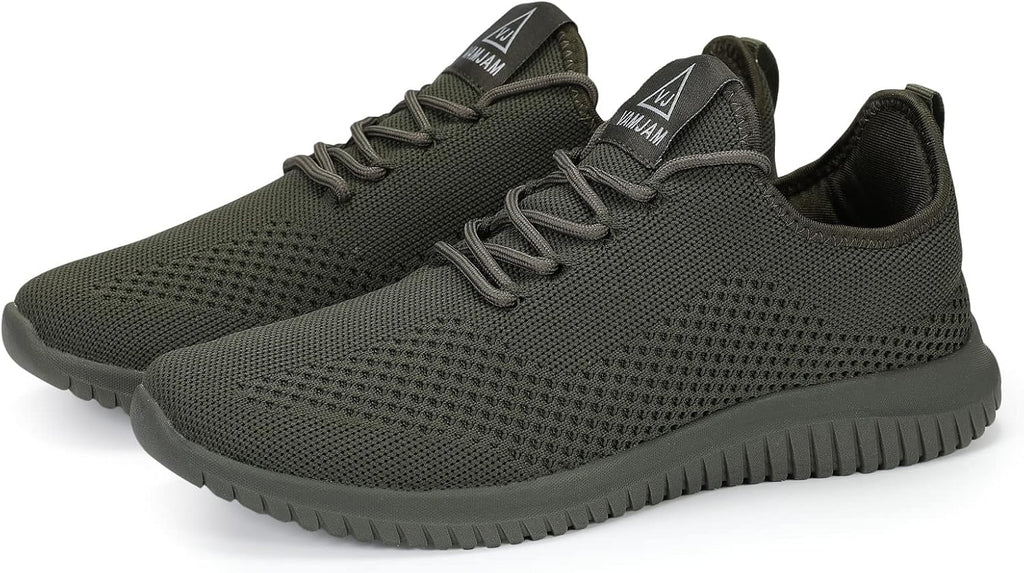 VAMJAM Men's Running Shoes Ultra Lightweight Breathable Walking Shoes Non Slip Athletic Fashion Sneakers Mesh Workout Casual Sports Shoes