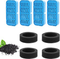 PETCHO 4-Pack Cat Water Fountain Filter Replacement Compatible with 108oz/3.2L Stainless Steel Cat Fountain, with Activated Carbon Filters, Multiple Filtration Isolates Floating Hairs