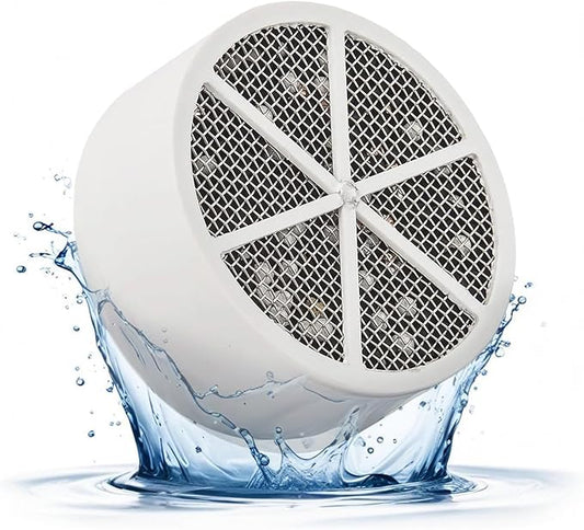 Crystal Quest Bath Ball Replacement Cartridge – Removes Chlorine, PFAS & Odors – Easy-to-Install Water Filter – Eco-Friendly, Durable & Skin-Safe – Built in the USA