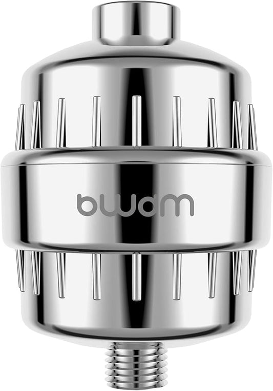 Enhanced Formula Multi-Stage Shower Filter - Shower Head Filter - Hard Water Filter, Remove Chlorine Heavy Metals and Other Sediments, Reduces Dry Itchy Skin, Dandruff (Upgrade Formula)