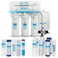Geekpure 5-Stage Reverse Osmosis RO Drinking Water Filter System with Extra 7 Filters-75 GPD