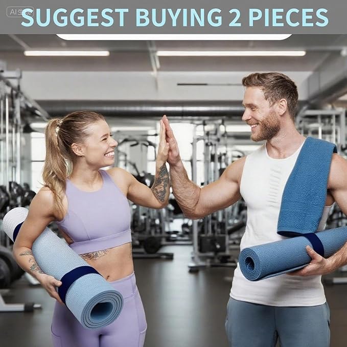 25" Yoga Mat Strap | Slap Band Holder for Carrying and Storage Mats | Rolled Scrunchie Yoga Essential Accessory-FlexoryFit