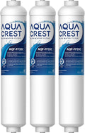 AQUA CREST GXRTDR Inline Water Filter, NSF42 Certified, Replacement for GE® GXRTDR, IC-100A, Samsung DA29-10105J, Whirlpool WHKF-IMTO, 3 Filters (Package May Vary)