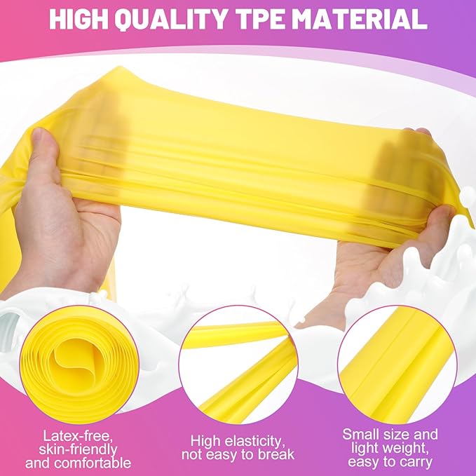 5 Pcs Resistance Bands, Professional Exercise Bands Elastic Stretch Bands for Fitness Yoga Pilates Stretching Strength Training, Workout Bands for Women and Men Home Gym-FlexoryFit