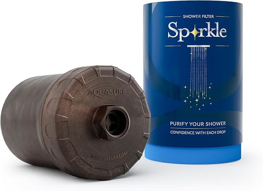 Aquasure 10,000 Gallons High Capacity Shower Filter For Healthier Hair, Skin & Nails | Improves Dry Itchy Skin, Reduce Dandruff, Eczema, Protect Colored Hair (Oil Rub Bronze)