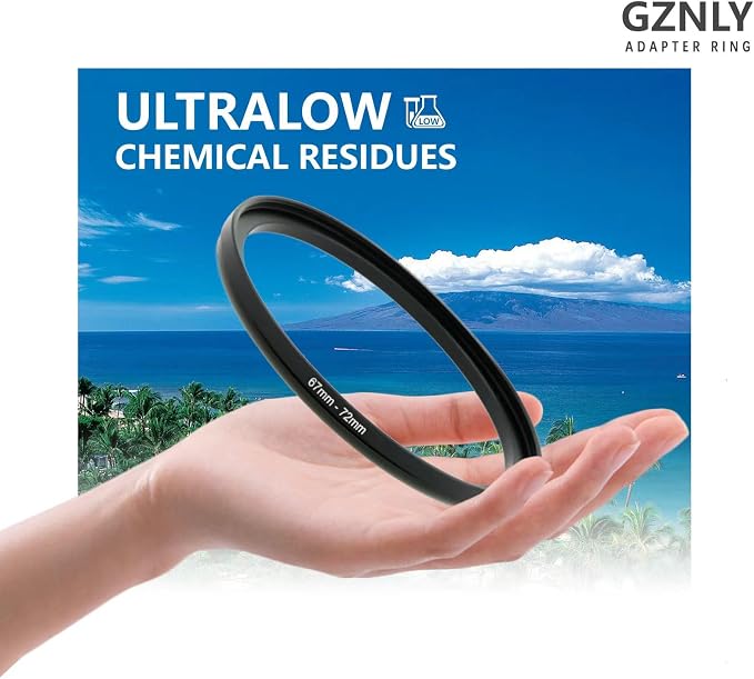62mm to 82mm Step Up Ring Filter Adapter Black Metal Step up Adapter Rings - Image 2