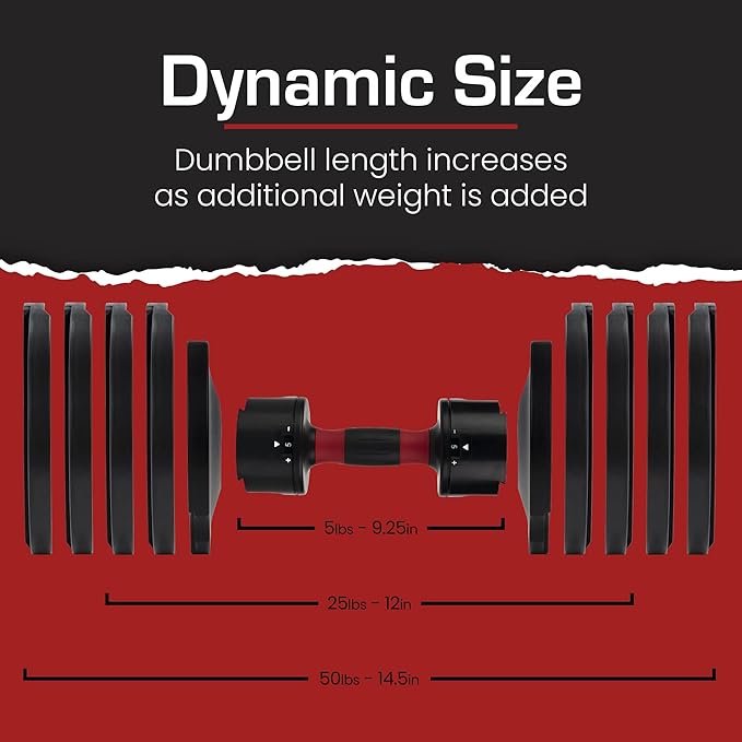 Core Fitness® Adjustable Dumbbell Weight Set by Affordable Dumbbells-FlexoryFit