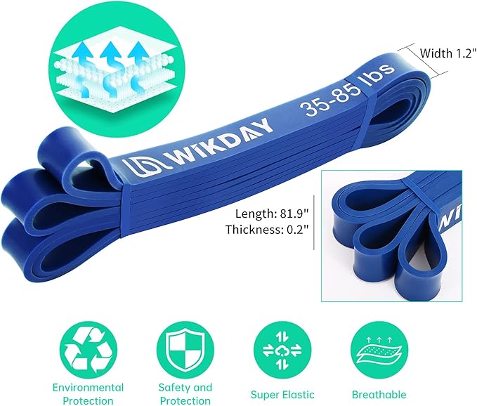Resistance Bands for Working Out, Exercise Bands, Workout Bands, Pull Up Assistance Bands for Body Stretching Training Physical Therapy Muscle Training for Men & Women-FlexoryFit