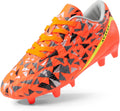 DREAM PAIRS Boys Girls Soccer Cleats Youth Firm Groud Athletic Outdoor Trainning Football Shoes for Little/Big Kid