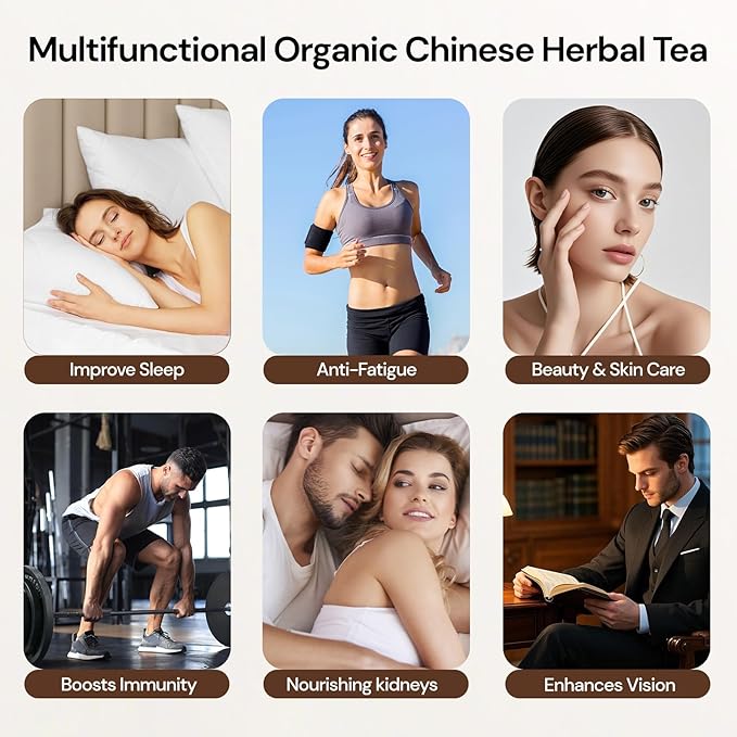Kidney Tea Formula Ginseng Nine Treasure Tea, Natural Kidney Cleanse Detox & Repair Ginseng & Mulberry Herbal Teabags for Men & Women, 9 Precious Ingredients Formula (1 Pack/25 Bags)-FlexoryFit
