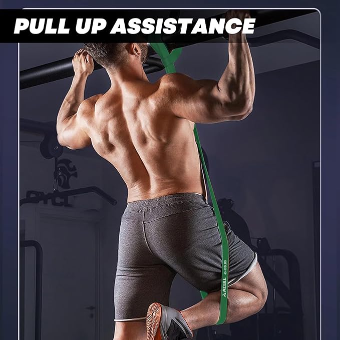 Resistance Bands for Working Out, Pull Up Assistance Bands, Exercise Workout Bands Set for Men Women, Stretch Bands for Physical Therapy, Muscle Training, Home Workouts-FlexoryFit