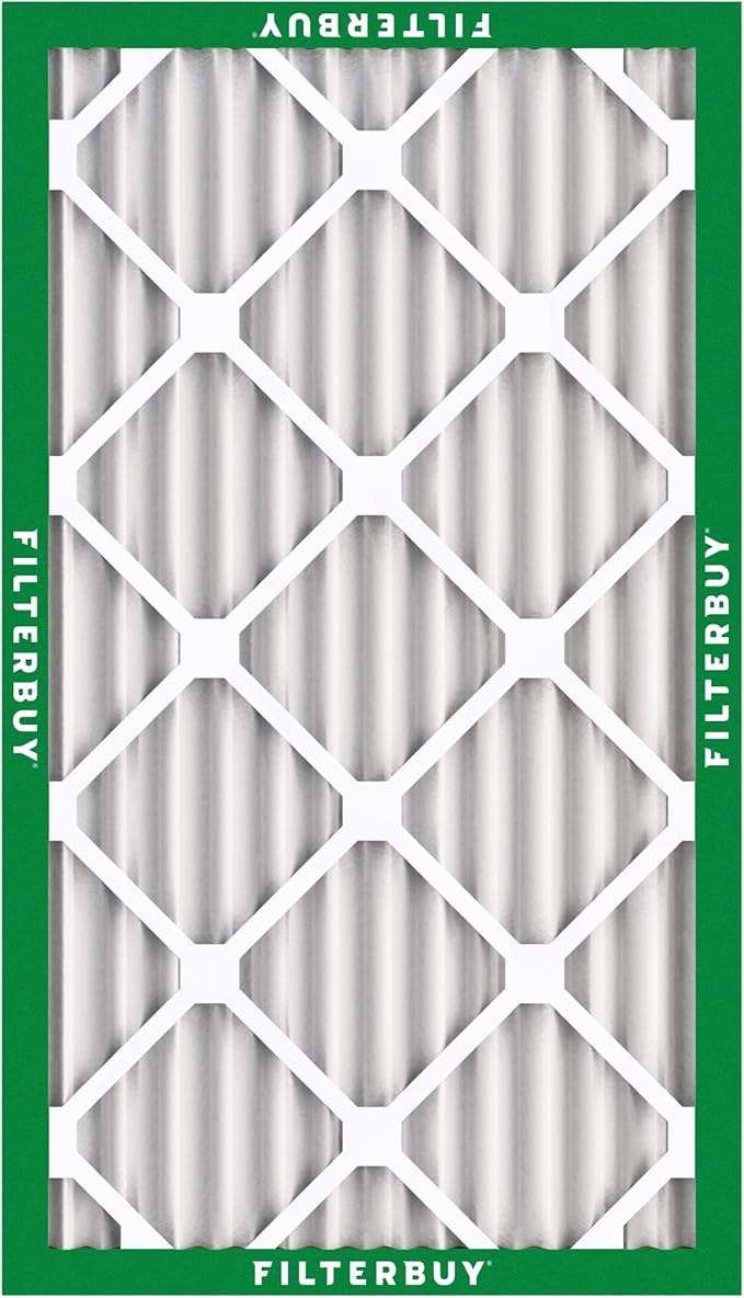 Filterbuy 16x24x2 Air Filter MERV 8 (MPR 700) Dust Defense Replacement (1-Pack), Electrostatic Pleated HVAC AC Furnace Filters, Made in USA (Actual Size: 15.38 x 23.38 x 1.75)