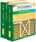 Filterbuy 22x24x5 Air Filter MERV 11 Allergen Defense (2-Pack), Pleated HVAC AC Furnace Air Filters Replacement for Amana, Goodman, and Five Seasons (Actual Size: 22.06 x 23.94 x 5.25 Inches)
