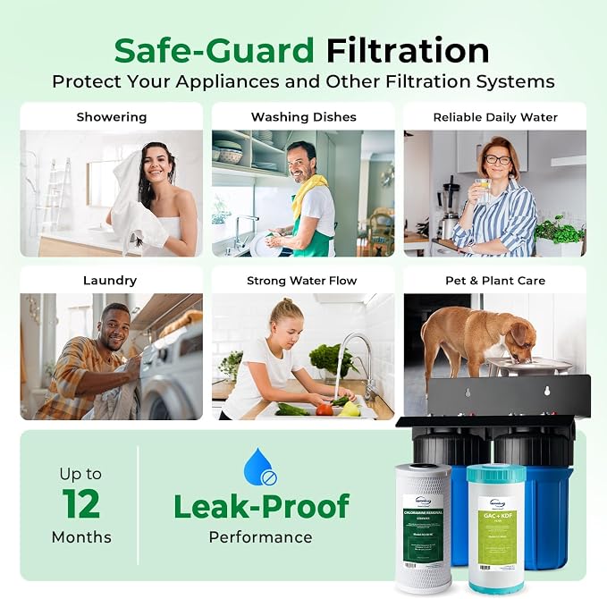 iSpring WGB21B-KSNC Whole House Water Filter System, SGS-Tested to Remove up to - Image 6